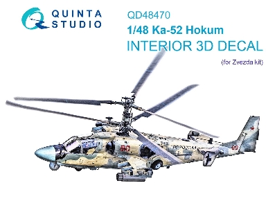 Kamov Ka-52 - 3d-printed & Coloured Interior (For Zvezda Kits) - zdjęcie 2