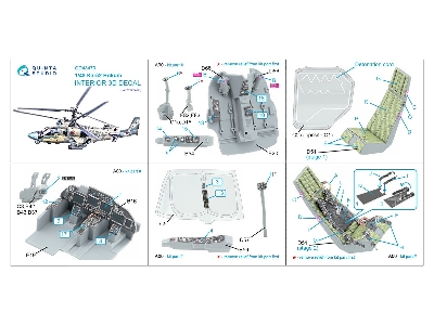 Kamov Ka-52 - 3d-printed & Coloured Interior (For Zvezda Kits) - zdjęcie 14