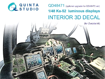 Kamov Ka-52 - Luminous Displays For Qd48470/Qds-48470 Sets (For Zvezda Kits) - zdjęcie 2