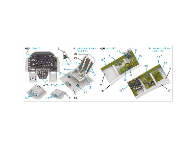North American P-51 A - 3d-printed & Coloured Interior (For Accurate Miniatures And Academy Kits) - zdjęcie 12