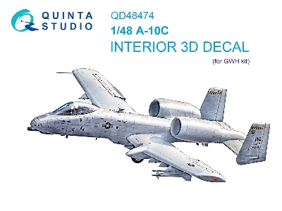 Fairchild A-10 C Thunderbolt Ii - 3d-printed & Coloured Interior (For Gwh Kits) - zdjęcie 2