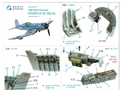 Vought F4u-2 Corsair - 3d-printed & Coloured Interior (For Hobby Boss Kits) - zdjęcie 10