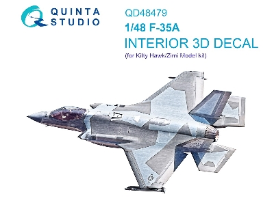 Lockheed Martin F-35 A Lightning Ii - 3d-printed & Coloured Interior (For Kitty Hawk And Zimi Model Kits) - zdjęcie 5