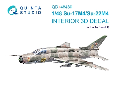 Sukhoi Su-17m4 / Su-22m4 - Interior 3d Decal With 3d-printed Resin Parts (For Hobby Boss Kits) - zdjęcie 2