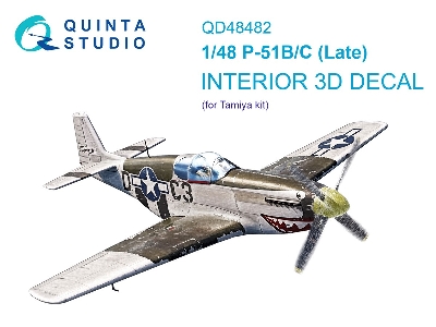 North American P-51 B/C (Late) - 3d-printed & Coloured Interior (For Tamiya Kits) - zdjęcie 2