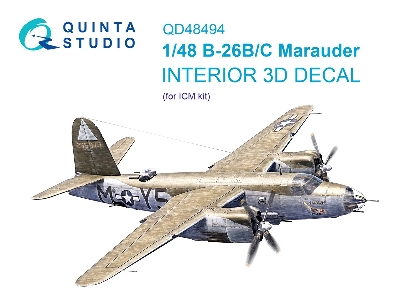 Martin B-26 B/C Marauder - 3d-printed & Coloured Interior (For Icm Kits) - zdjęcie 2