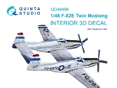 North American F-82 E Twin Mustang - 3d-printed & Coloured Interior (For Modelsvit Kits) - zdjęcie 2