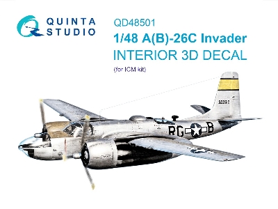 Douglas A-26 C Invader - 3d-printed & Coloured Interior (For Icm Kits) - zdjęcie 2