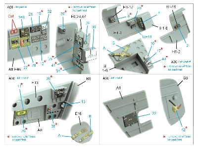 Douglas A-26 C Invader - 3d-printed & Coloured Interior (For Icm Kits) - zdjęcie 15
