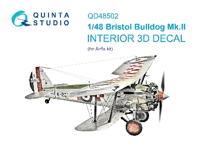 Bristol Bulldog Mk.Ii - 3d-printed & Coloured Interior (For Airfix Kits) - zdjęcie 2