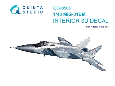 Mig-31 Bm - 3d-printed & Coloured Interior (For Hobby Boss Kits) - zdjęcie 2