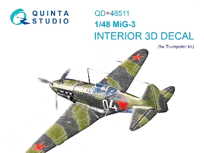 Mig-3 Interior - Interior 3d Decal With 3d-printed Resin Parts (For Trumepter Kits) - zdjęcie 2