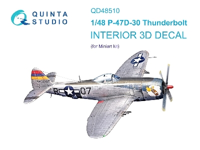 Republic P-47 D-30 - 3d-printed & Coloured Interior (For Miniart Kits) - zdjęcie 2