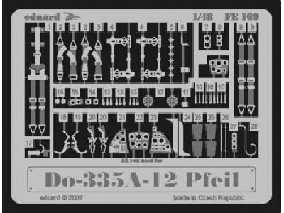  Do 335A-12 Pfeil 1/48 - Tamiya - blaszki - zdjęcie 1