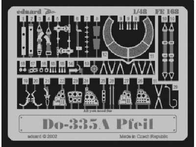  Do 335A Pfeil 1/48 - Tamiya - blaszki - zdjęcie 1