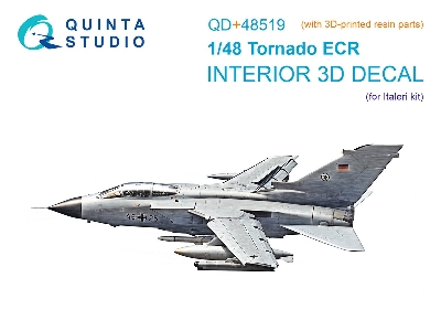 Panavia Tornado Ecr - Interior 3d Decal With 3d-printed Resin Parts (For Italeri Kits) - zdjęcie 2
