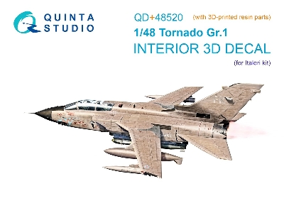 Panavia Tornado Gr.1 - Interior 3d Decal With 3d-printed Resin Parts (For Italeri Kits) - zdjęcie 2