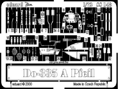  Do 335A Pfeil 1/72 - Dragon - blaszki - zdjęcie 1