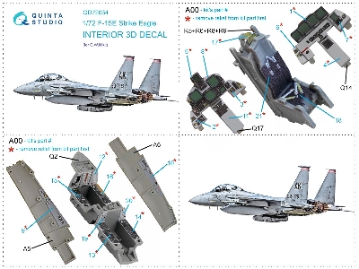 Mcdonnell Douglas F-15 E Strike Eagle - 3d-printed & Coloured Interior (For Gwh Kits) - zdjęcie 14