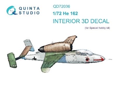 Heinkel He-162 - 3d-printed & Coloured Interior (For Special Hobby Kits) - zdjęcie 2