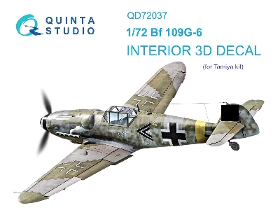 Messerschmitt Bf-109 G-6 - 3d-printed & Coloured Interior (For Tamiya Kits) - zdjęcie 2