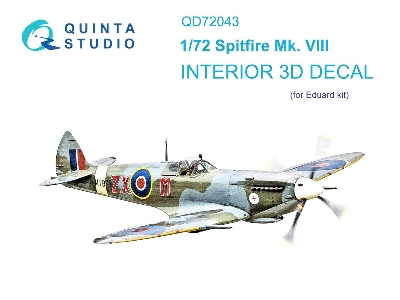 Supermarine Spitfire Mk.Viii - 3d-printed & Coloured Interior (For Eduard Kits) - zdjęcie 2
