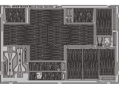  DUKW British Royal Army interior 1/35 - Italeri - blaszki - zdjęcie 2