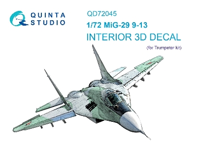 Mig-29 9-13 - 3d-printed & Coloured Interior (For Trumpeter Kits) - zdjęcie 2
