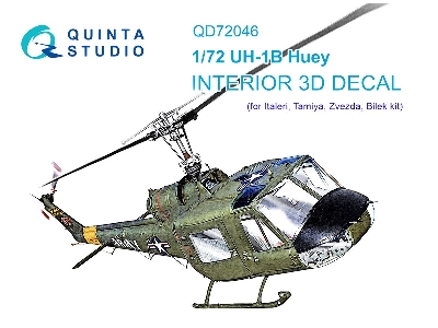 Bell Uh-1 B Huey - 3d-printed & Coloured Interior (For Italeri, Tamiya And Zvezda Kits) - zdjęcie 2
