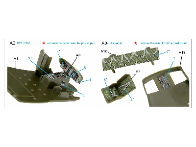 Bell Uh-1 B Huey - 3d-printed & Coloured Interior (For Italeri, Tamiya And Zvezda Kits) - zdjęcie 11
