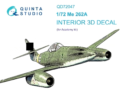 Messerschmitt Me-262 A - 3d-printed & Coloured Interior (For Academy Kits) - zdjęcie 2