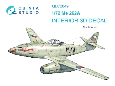 Messerschmitt Me-262 A - 3d-printed & Coloured Interior (For Aifix Kits) - zdjęcie 1