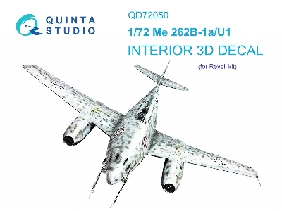 Messerschmitt Me-262 B-1a/U1 - 3d-printed & Coloured Interior (For Revell Kits) - zdjęcie 2