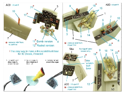 Messerschmitt Me-262 B-1a/U1 - 3d-printed & Coloured Interior (For Revell Kits) - zdjęcie 10