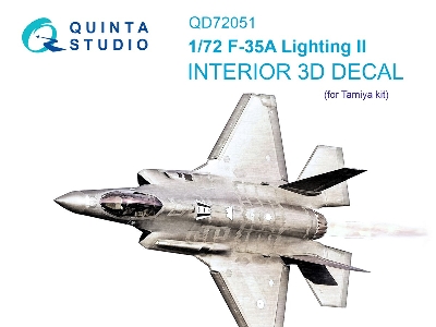 Lockheed Martin F-35 A Lighting Ii - 3d-printed & Coloured Interior (For Tamiya Kits) - zdjęcie 2