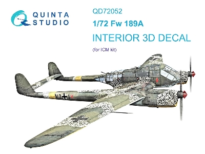 Focke Wulf Fw-189 A - 3d-printed & Coloured Interior (For Icm Kits) - zdjęcie 2