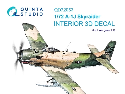 Douglas A-1 J Skyraider - 3d-printed & Coloured Interior (For Hasegawa Kits) - zdjęcie 2
