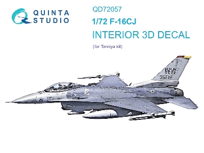 General Dynamics F-16 Cj - 3d-printed & Coloured Interior (For Tamiya Kits) - zdjęcie 2