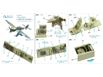 Junekrs Ju 87 D/G - 3d-printed & Coloured Interior (For Academy And Special Hobby Kits) - zdjęcie 10