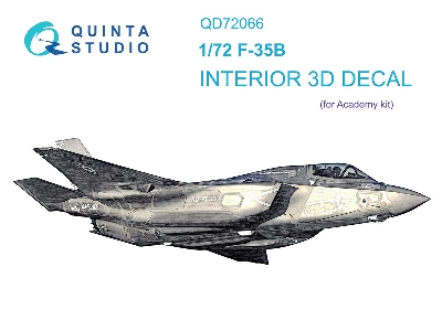 Lockheed Martin F-35 B Lightning Ii - 3d-printed & Coloured Interior (For Academy Kits) - zdjęcie 2