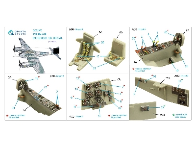 Messerschmitt Me 410 - 3d-printed & Coloured Interior (For Italeri Kits) - zdjęcie 10