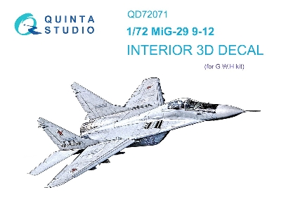 Mig-29 9-12  - 3d-printed & Coloured Interior (For Gwh Kits) - zdjęcie 2