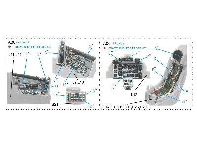 Mig-29 9-12  - 3d-printed & Coloured Interior (For Gwh Kits) - zdjęcie 12