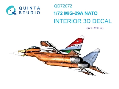 Mig-29 A Nato - 3d-printed & Coloured Interior (For Gwh Kits) - zdjęcie 2