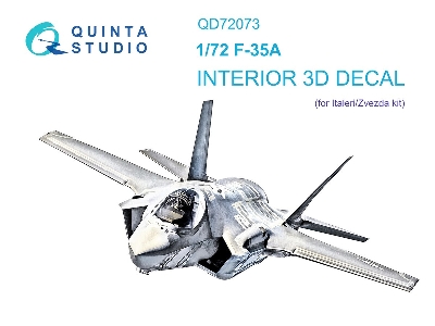 Lockheed Martin F-35 A Lightning Ii - 3d-printed & Coloured Interior (For Italeri And Zvezda Kits) - zdjęcie 2