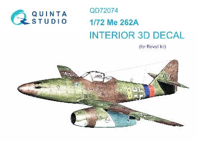 Messrschmitt Me-262 A - 3d-printed & Coloured Interior (For Revell Kits) - zdjęcie 1