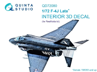 Mcdonnell Douglas F-4 J Late - 3d-printed & Coloured Interior (For Finemolds Kits) - zdjęcie 2