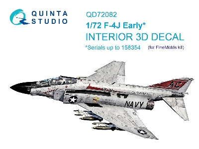 Mcdonnell Douglas F-4 J Early - 3d-printed & Coloured Interior (For Finemolds Kits) - zdjęcie 2