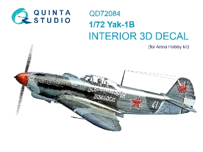 Yakovlew Yak-1 B - 3d-printed & Coloured Interior (For Arma Hobby Kits) - zdjęcie 2