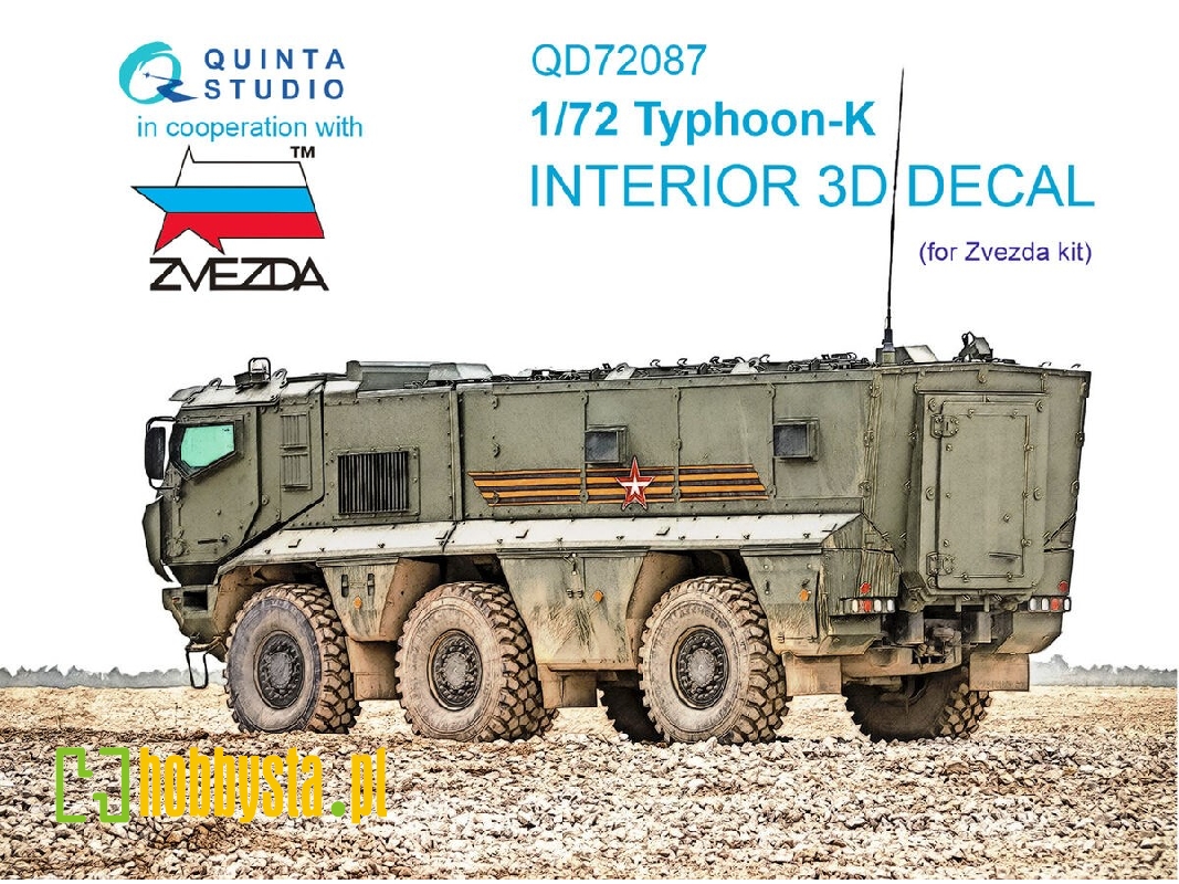 Typhoon-k - 3d-printed & Coloured Interior (For Zvezda Kits) - zdjęcie 1 Typhoon-k - 3d-printed & Coloured Interior (For Zvezda Kits) - zdjęcie 1